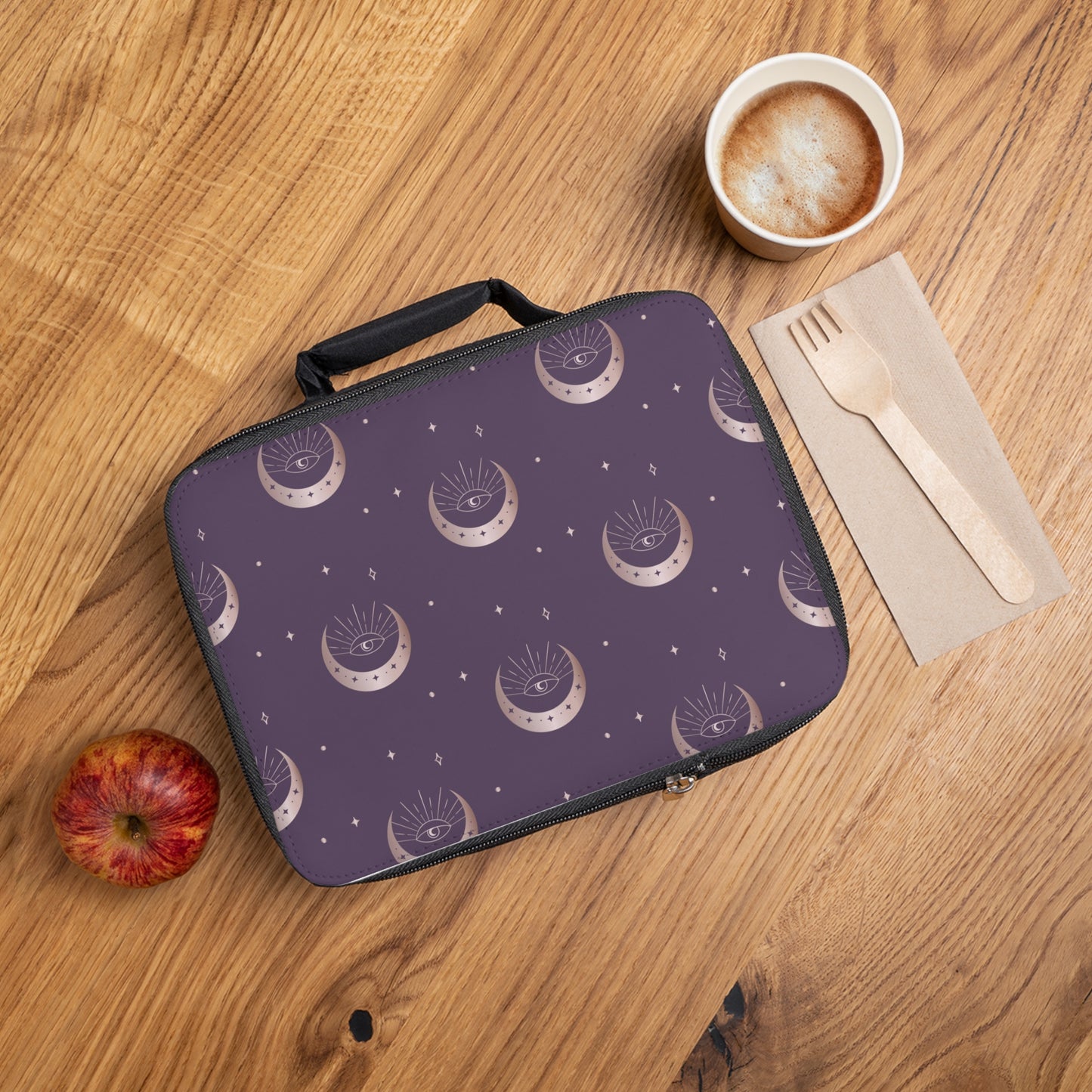 Crescent Moon Zipper Storage/Lunch Bag