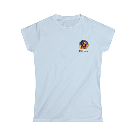 Women's Dachshund Dog Mom Soft Style T-Shirt