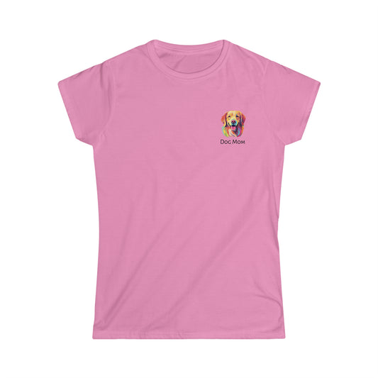 Women's Golden Retriever Dog Mom Soft Style T-Shirt