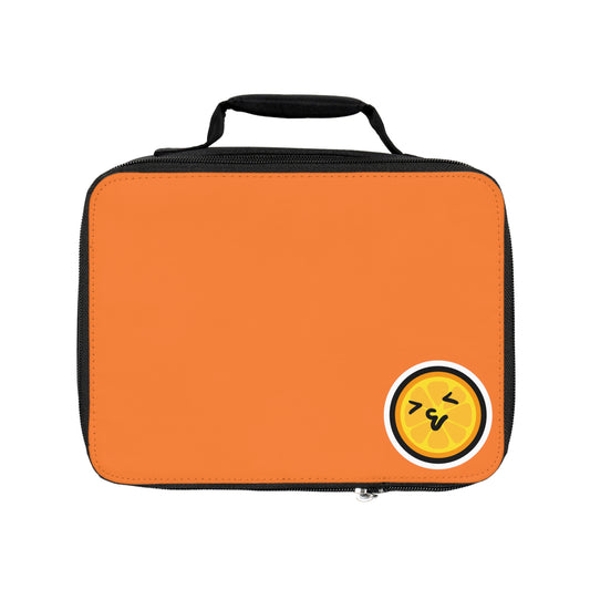 Orange Zipper Storage/Lunch Bag