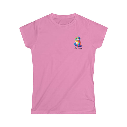 Women's Cat Mom Soft Style T-Shirt