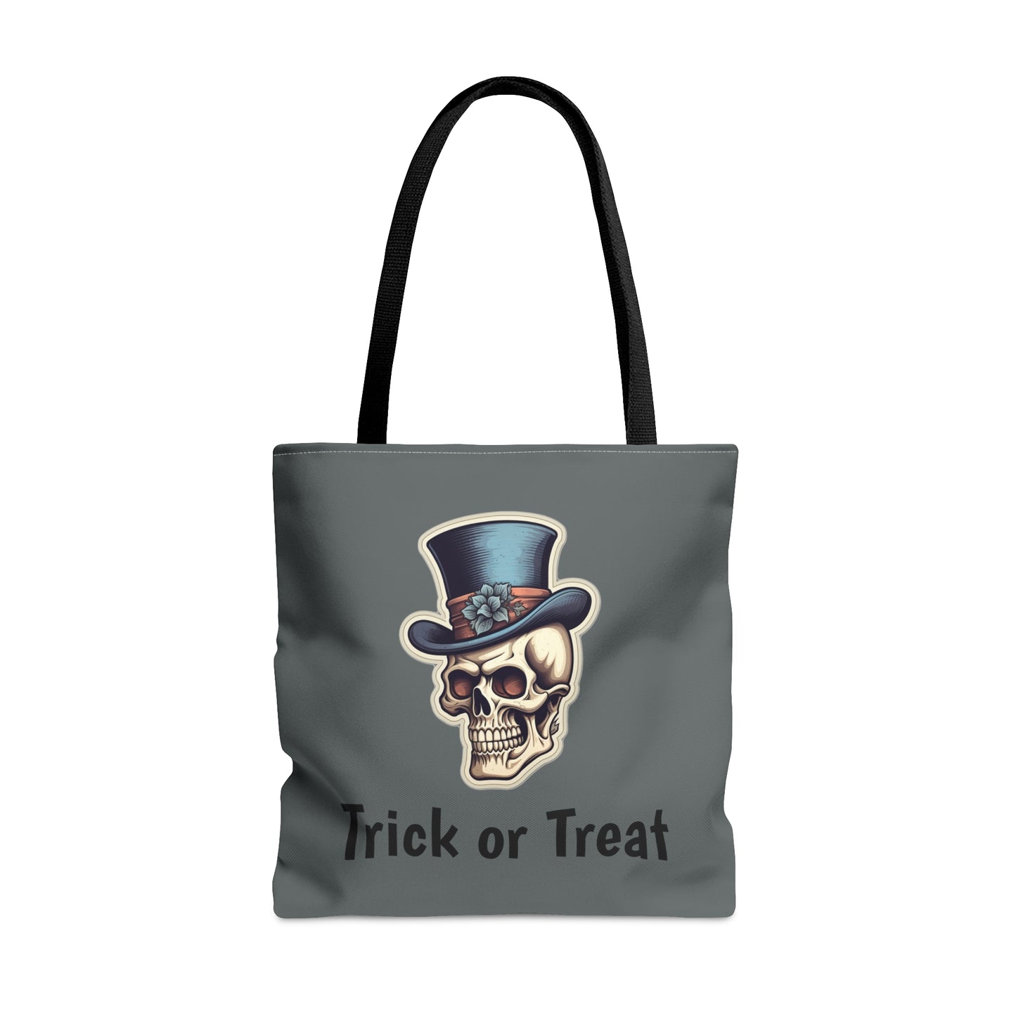 Skull with Hat Trick or Treat Tote Bag