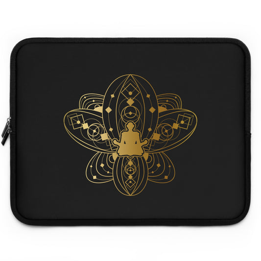 Gold Lotus Laptop Sleeve