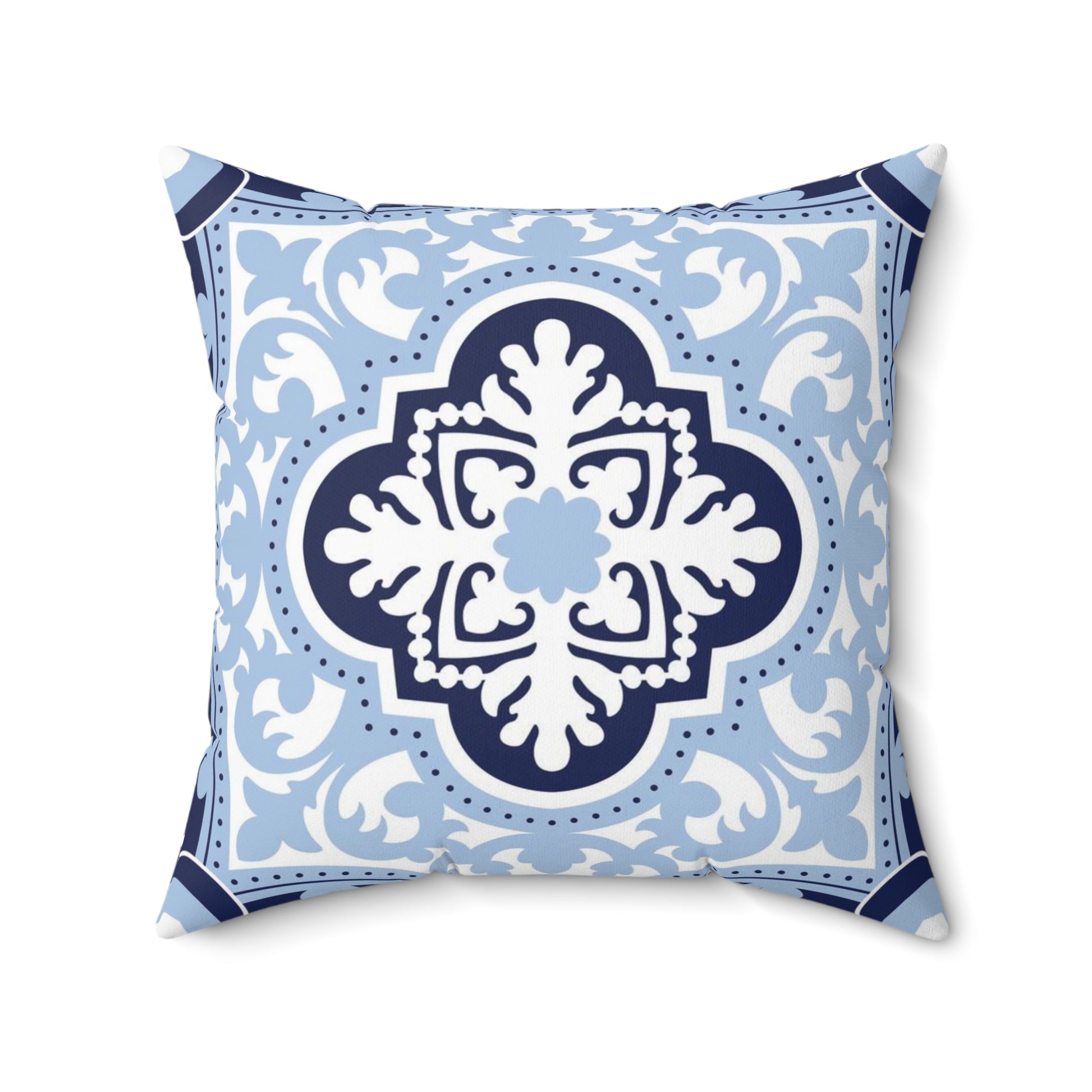 Greek Islands Blue Decorative Pillow Cover