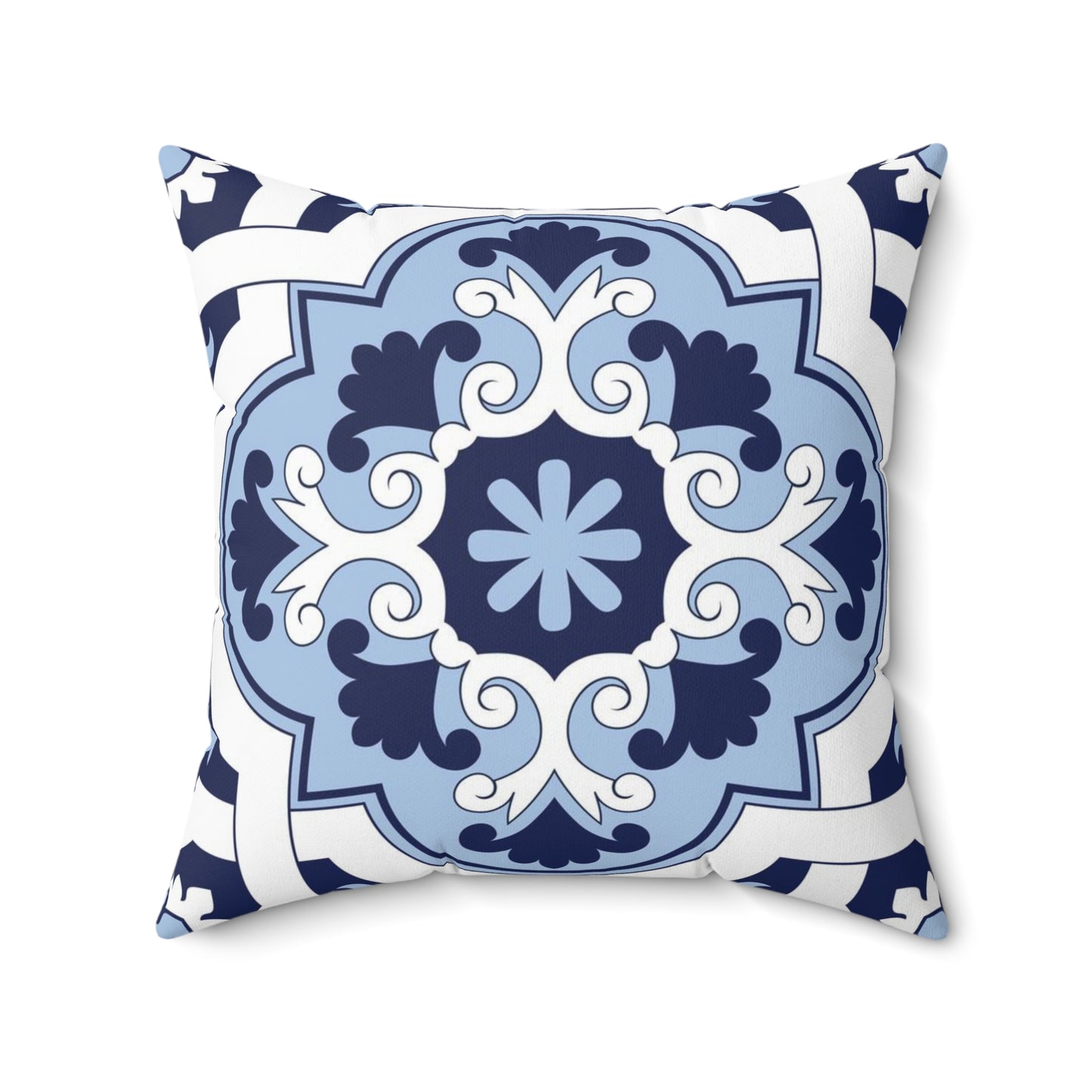Greek Islands Shades of Blue Decorative Pillow Cover