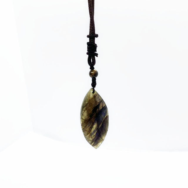 Labradorite Braided Rope Necklace