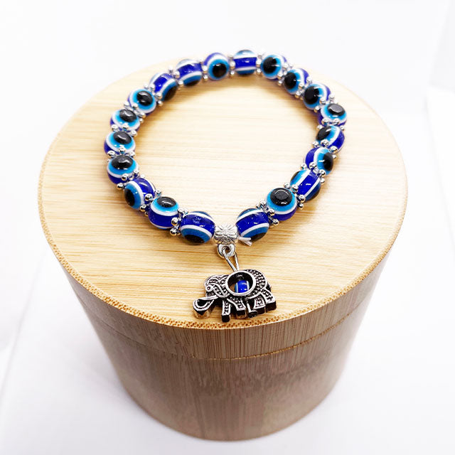 Lucky Elephant Evil Eye Bracelet