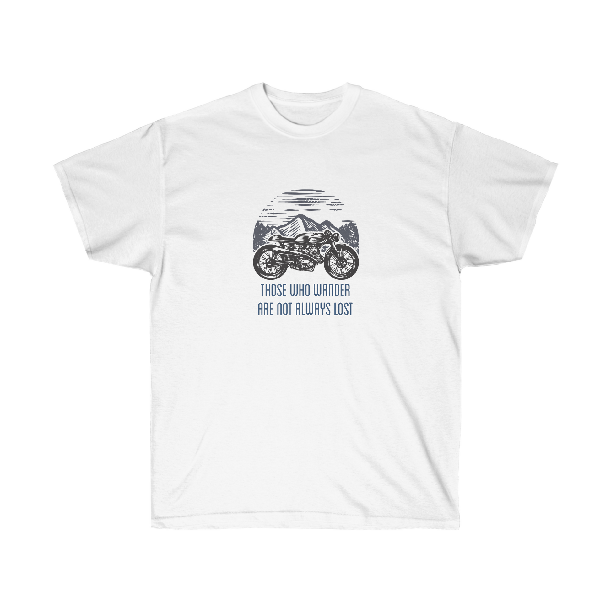 Men's "Those Who Wander" Positive Motorcycle T-Shirt