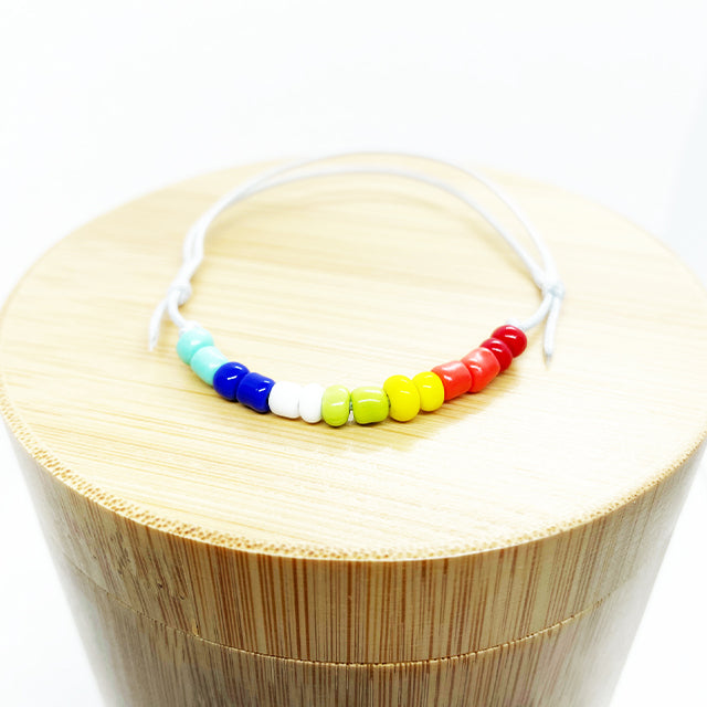 Rainbow Glass Pride Bracelet