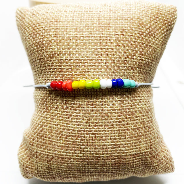 Rainbow Glass Pride Bracelet