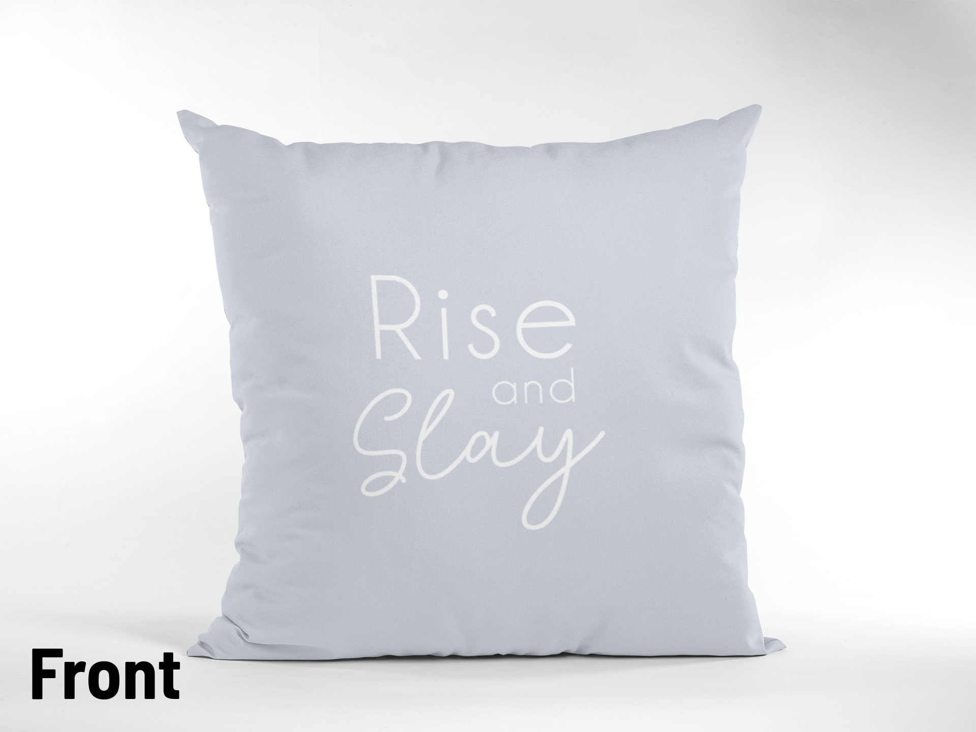 Rise and Slay Soft Lavender Decorative Pillow Cover