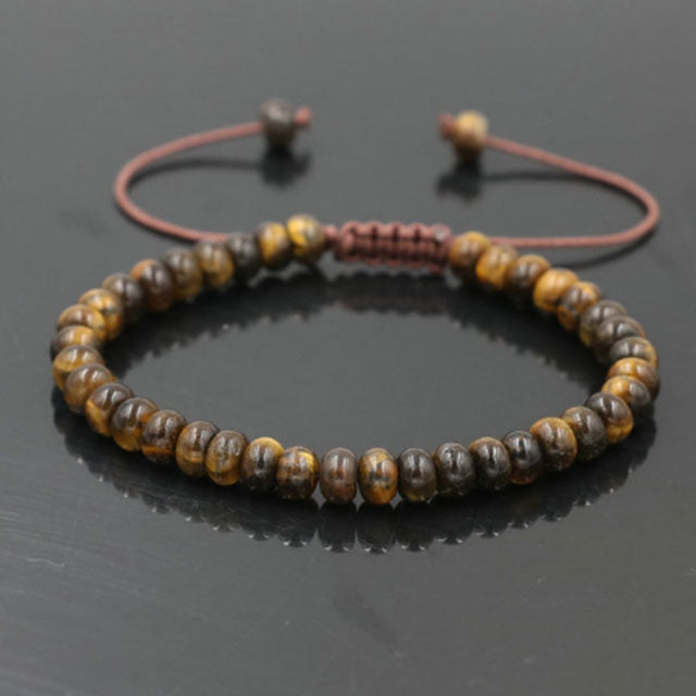 Tigers Eye Abacus Crystal Bead Bracelet