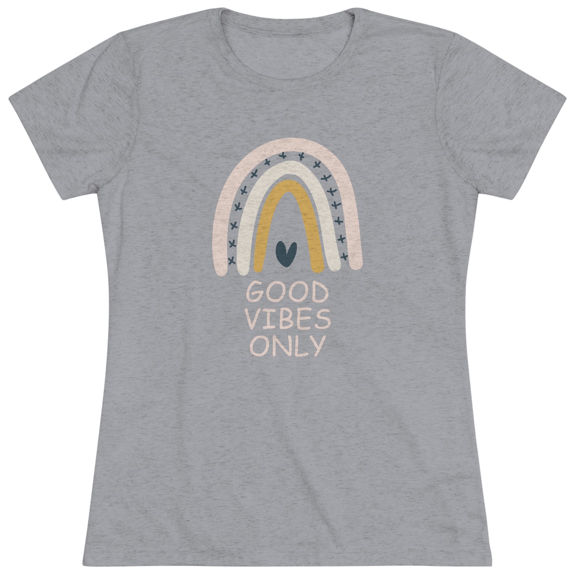 Women's "Good Vibes Only" Rainbow Positive T-Shirt