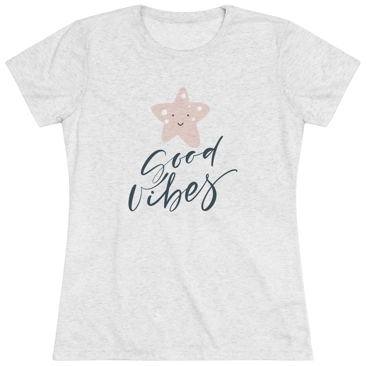 Women's "Good Vibes" Positive Star T-Shirt