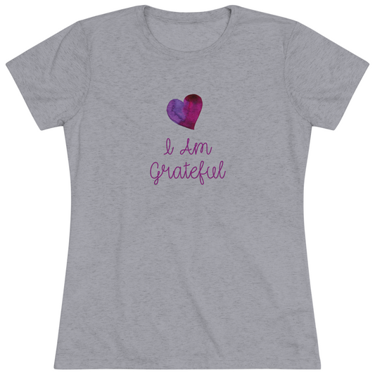 Women's "I Am Grateful" Positive T-Shirt