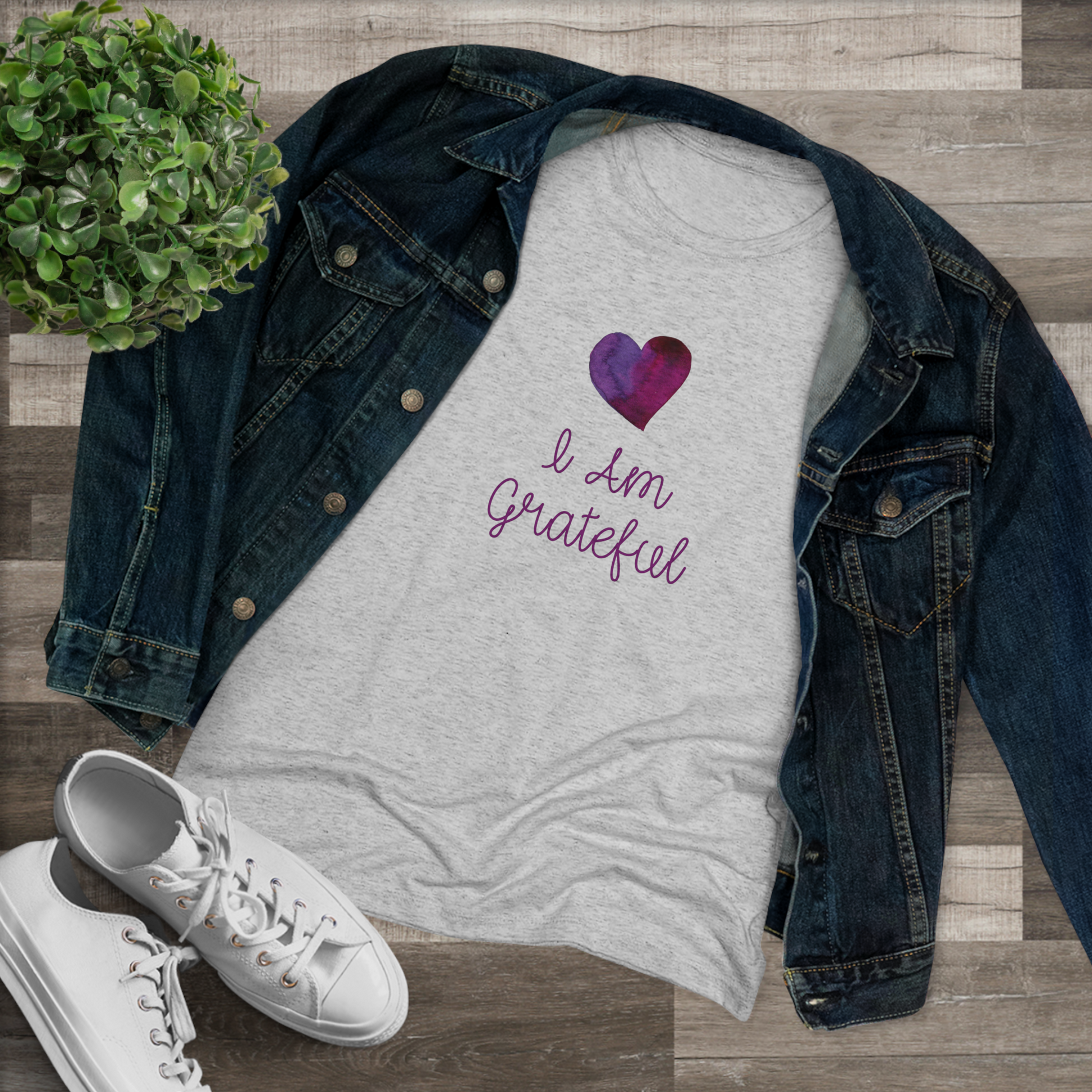 Women's "I Am Grateful" Positive T-Shirt