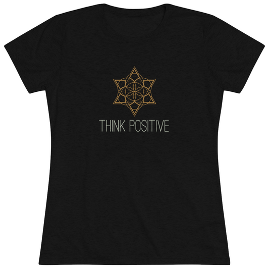 Women's "Think Positive" Sacred Geometry T-Shirt