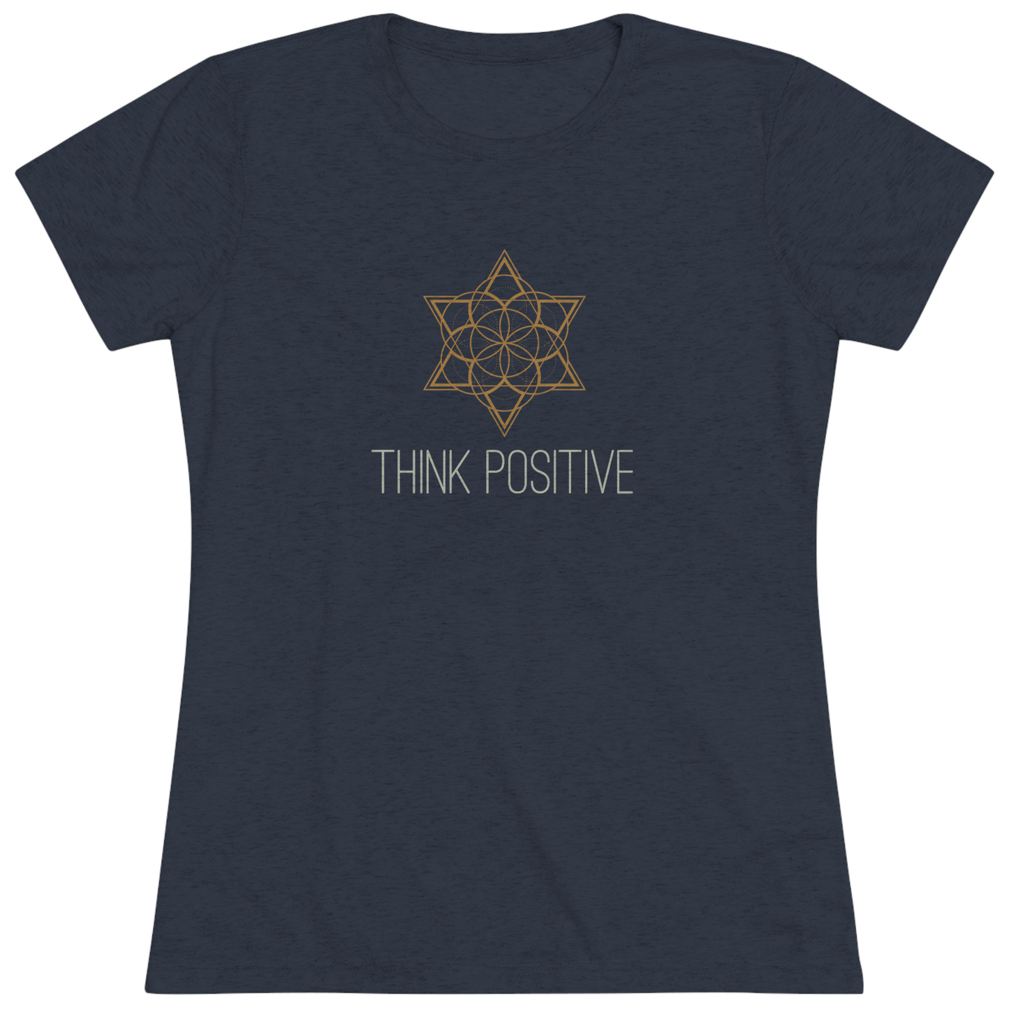 Women's "Think Positive" Sacred Geometry T-Shirt