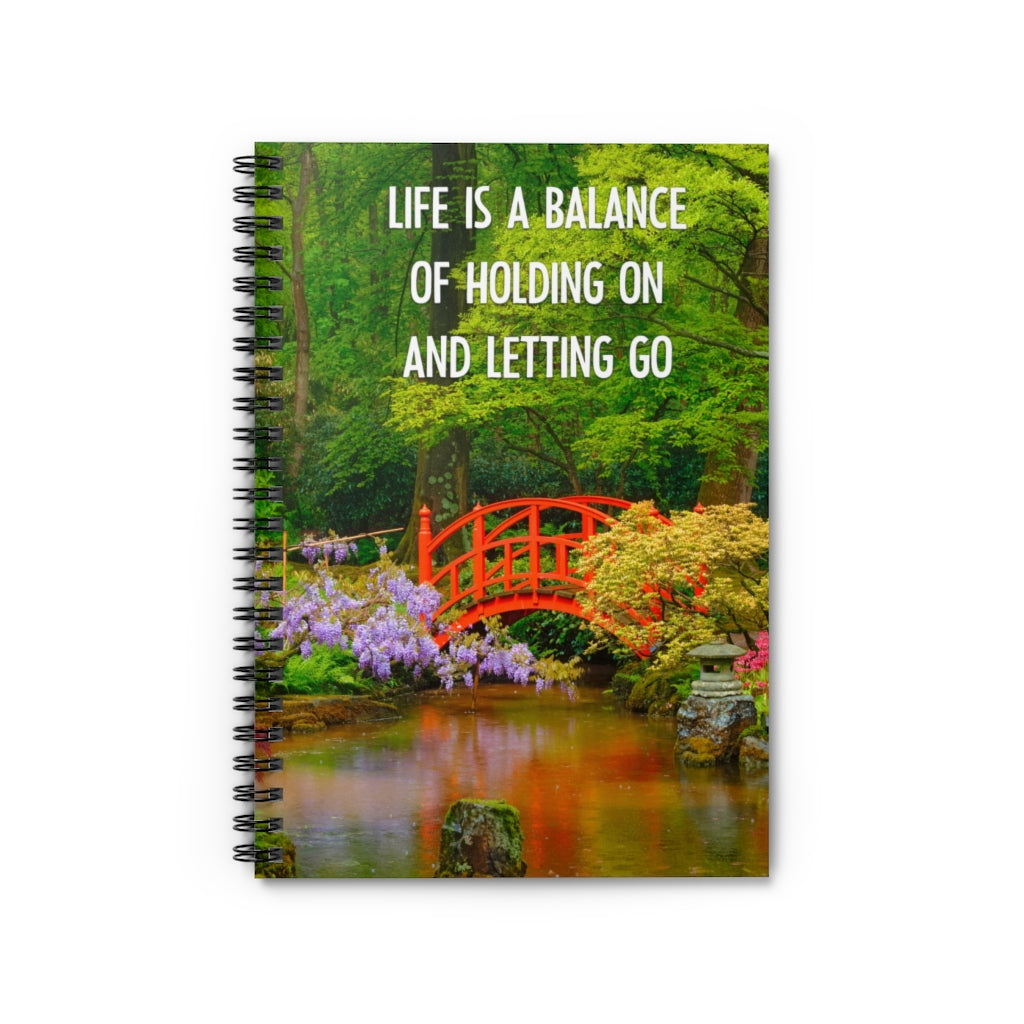 Life Is a Balance Zen Spiral Journal