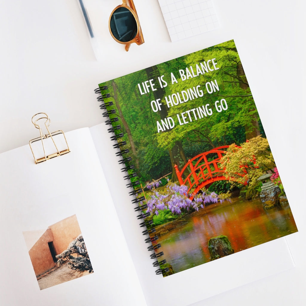 Life Is a Balance Zen Spiral Journal