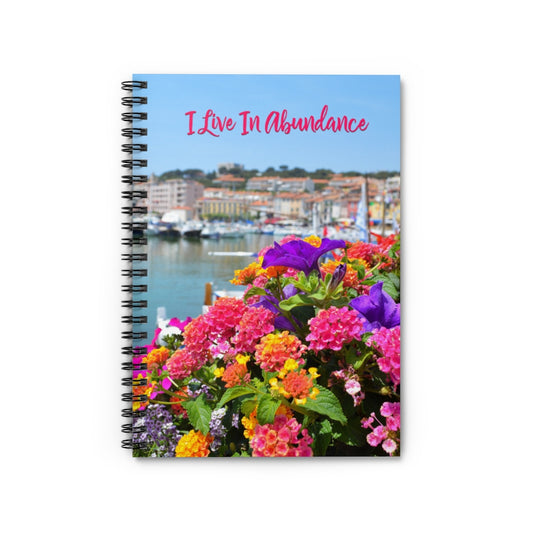 I Live In Abundance Intention Spiral Journal