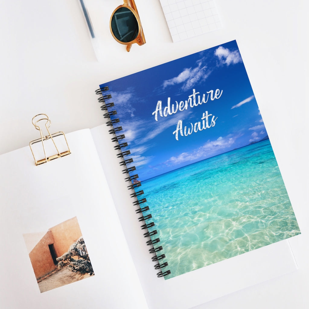 Adventure Awaits Travel Spiral Journal