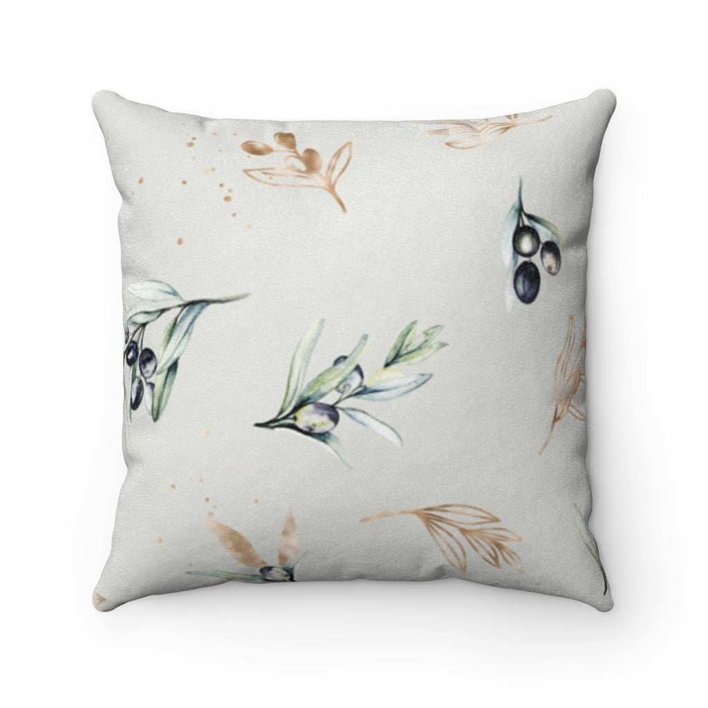 Olive and Gold Decorative Pillow Cover