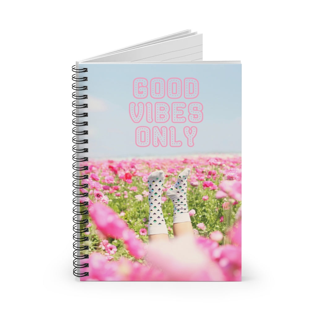 Good Vibes Only Positive Spiral Notebook