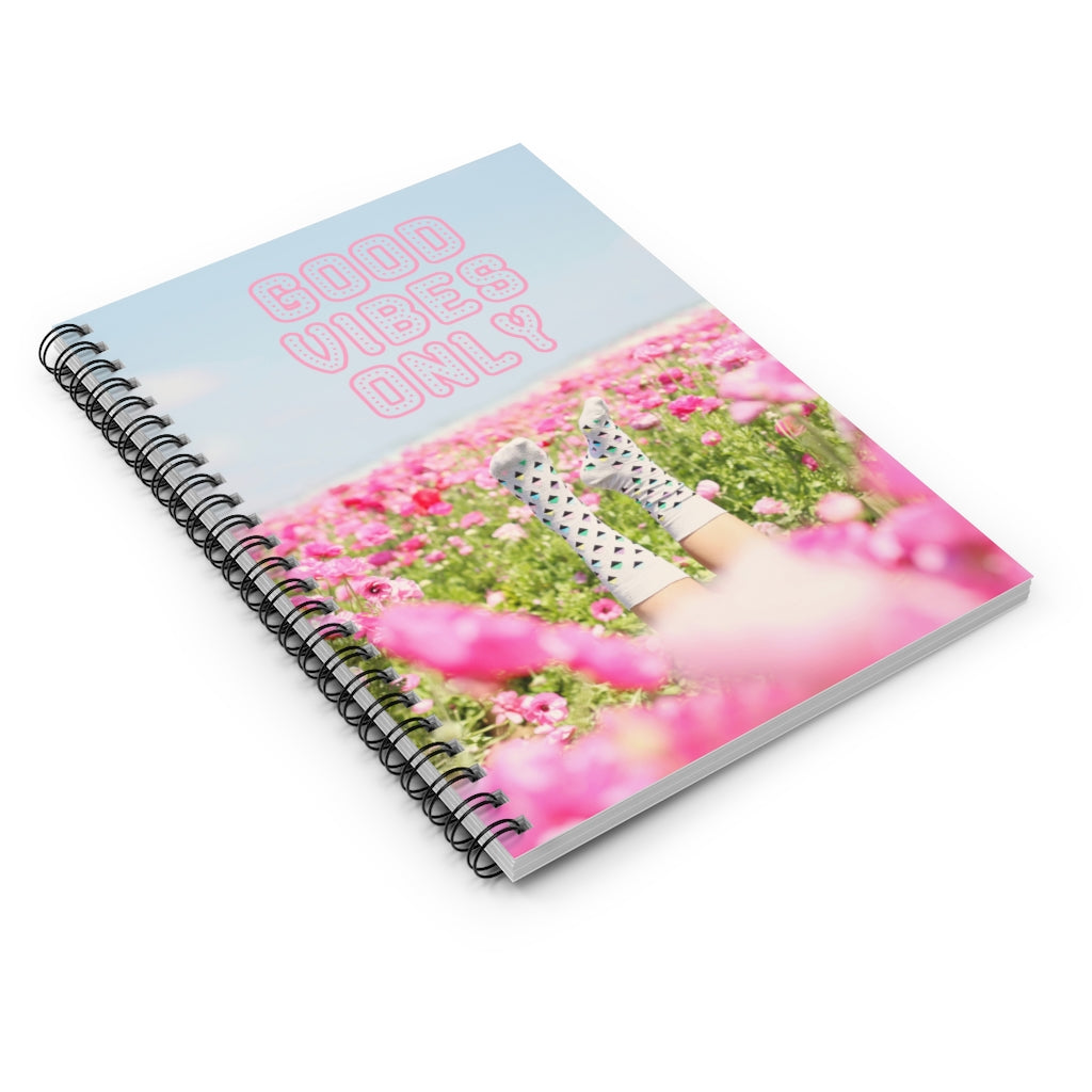 Good Vibes Only Positive Spiral Notebook