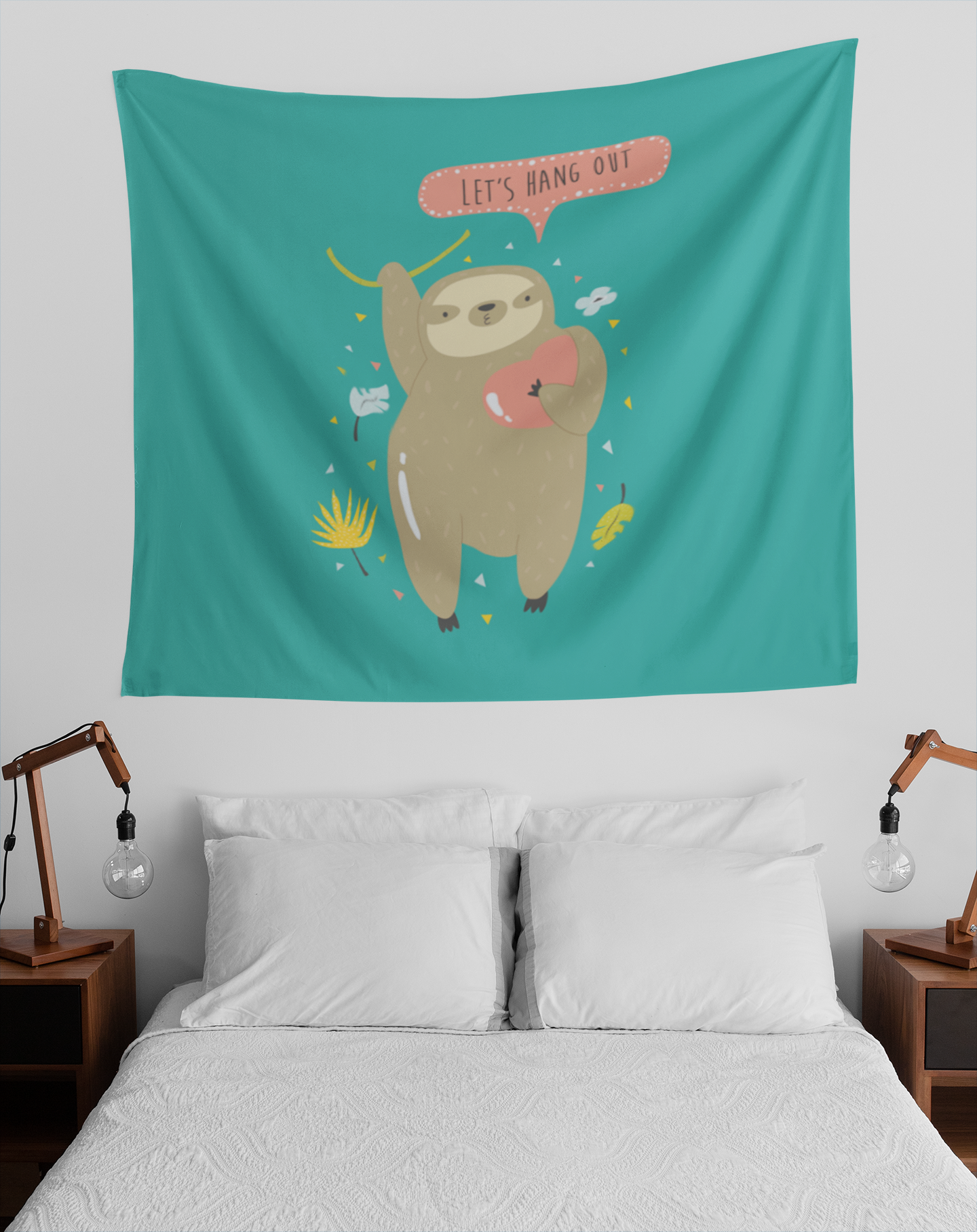 Let's Hang Out Wall Tapestry