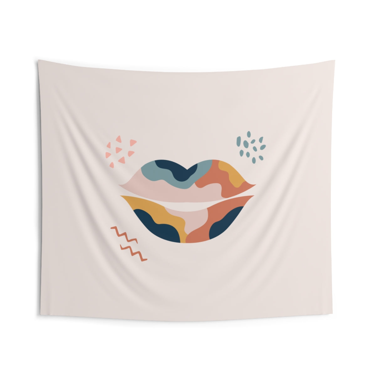 Colorful Lips BOHO Wall Tapestry