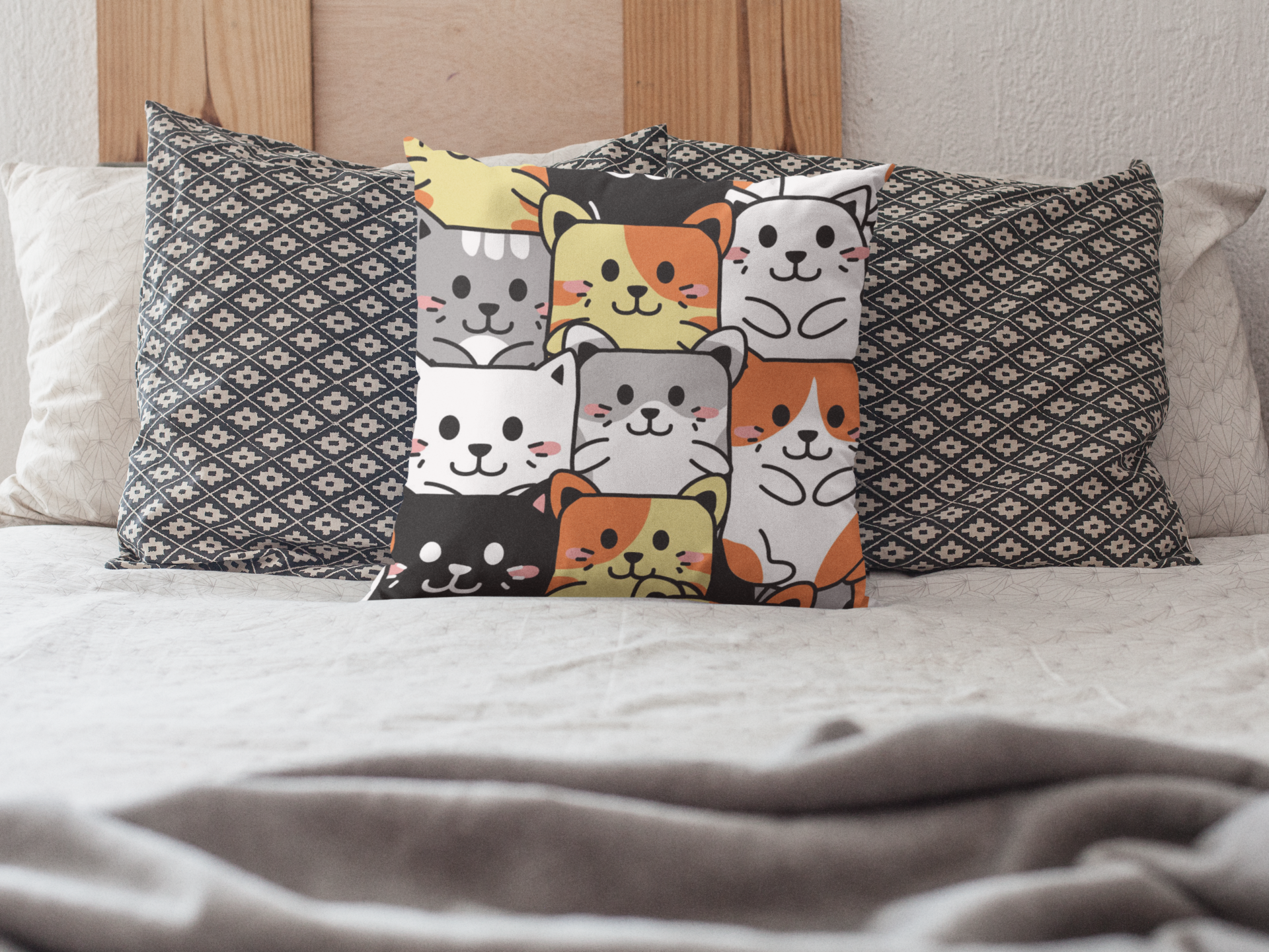 Snuggly Cats Decorative Pillow Cover