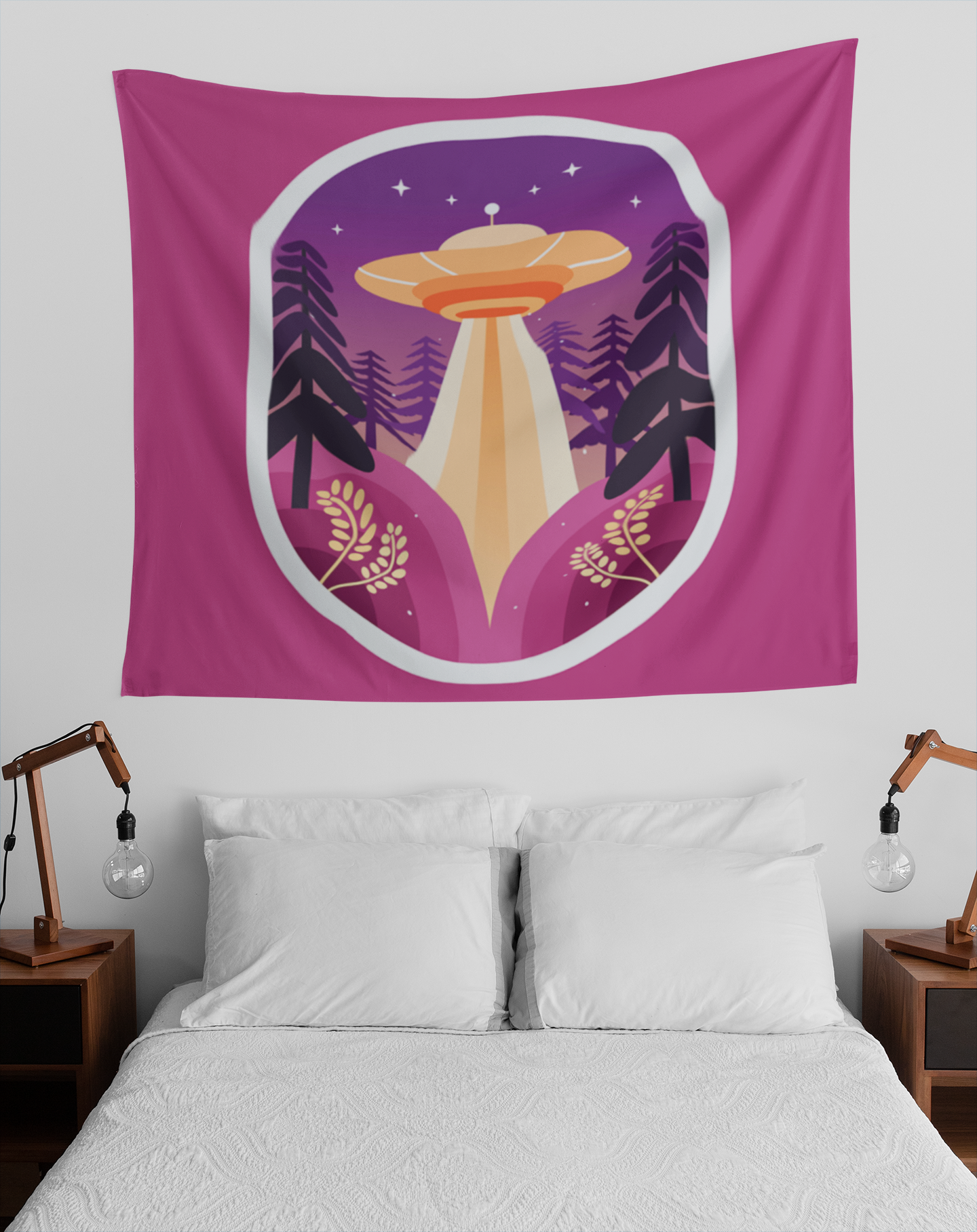 Spaceship Wall Tapestry