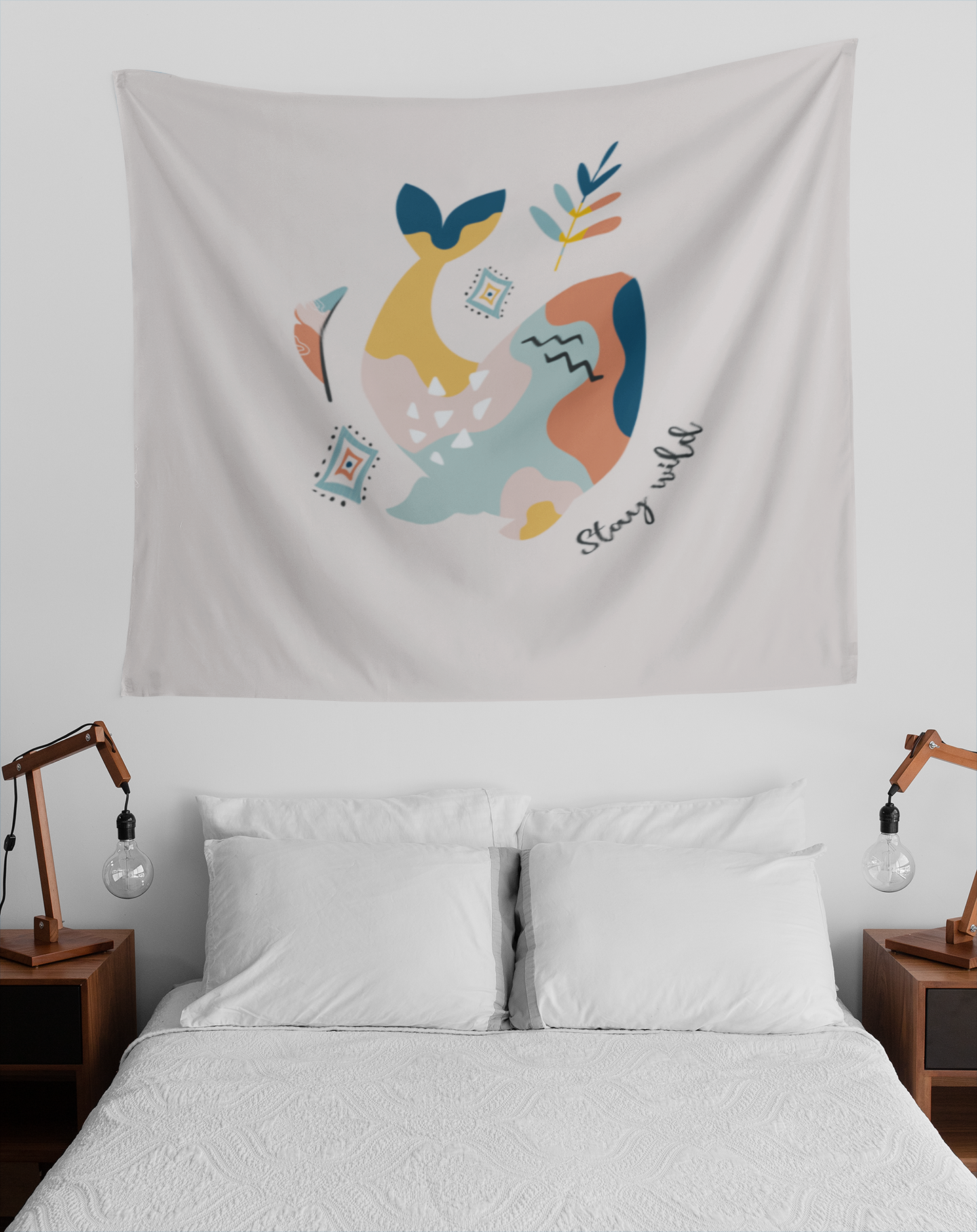 Whale Boho Wall Tapestry