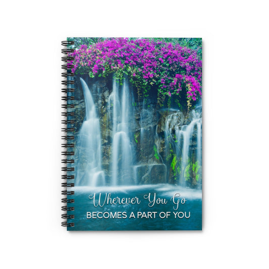 Wherever You Go Positive Spiral Notebook Journal