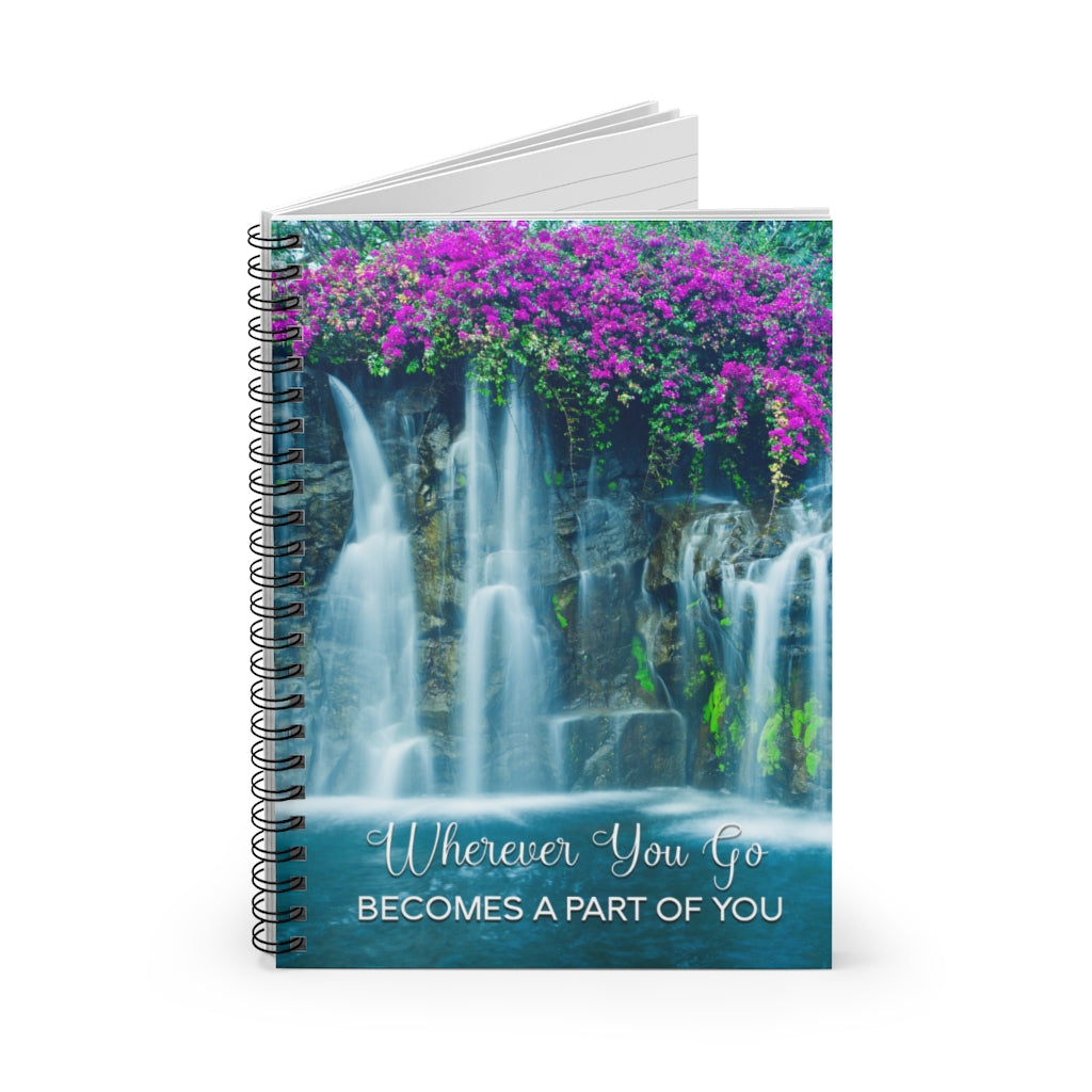 Wherever You Go Positive Spiral Notebook Journal