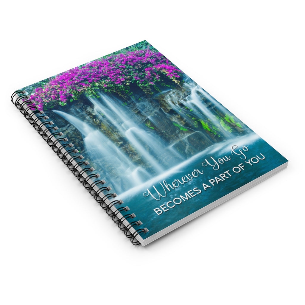 Wherever You Go Positive Spiral Notebook Journal