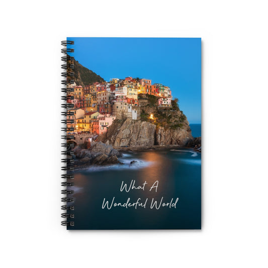 What A Wonderful World Travel Spiral Journal