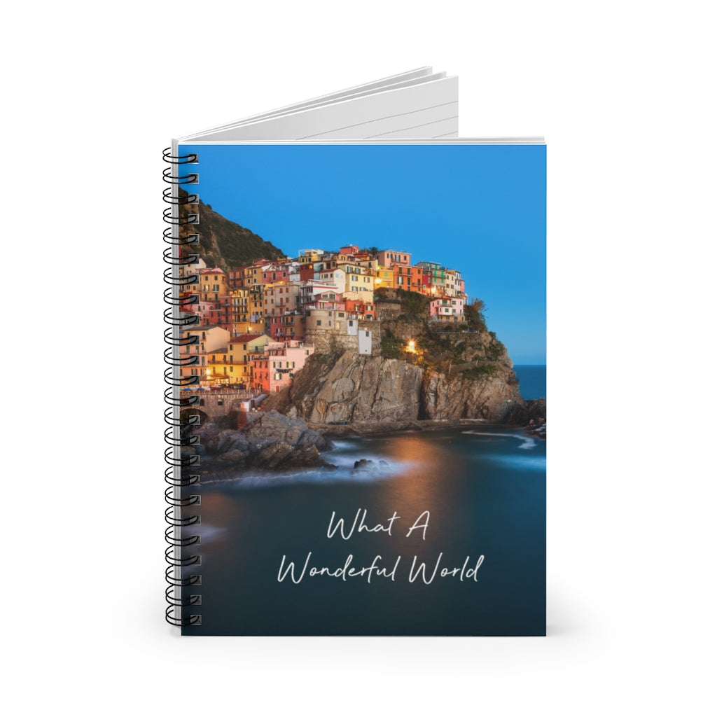 What A Wonderful World Travel Spiral Journal